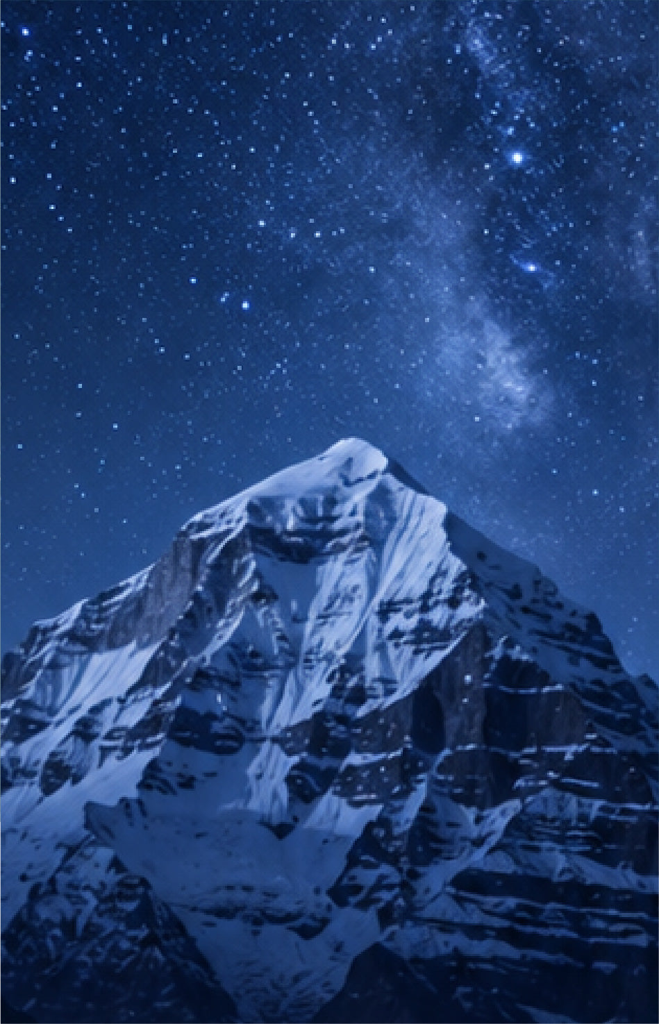 Starry Himalayan mountain for sky minerals